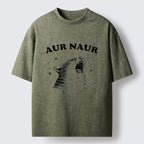 Unisex Aur Naur Cat Washed T-Shirt