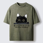 Cats Know Everything Washed T-Shirt