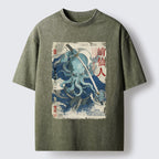 Cool Octopus Sage Washed T-Shirt