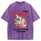 Just A Fridge Cigarette Coke Washed T-Shirt