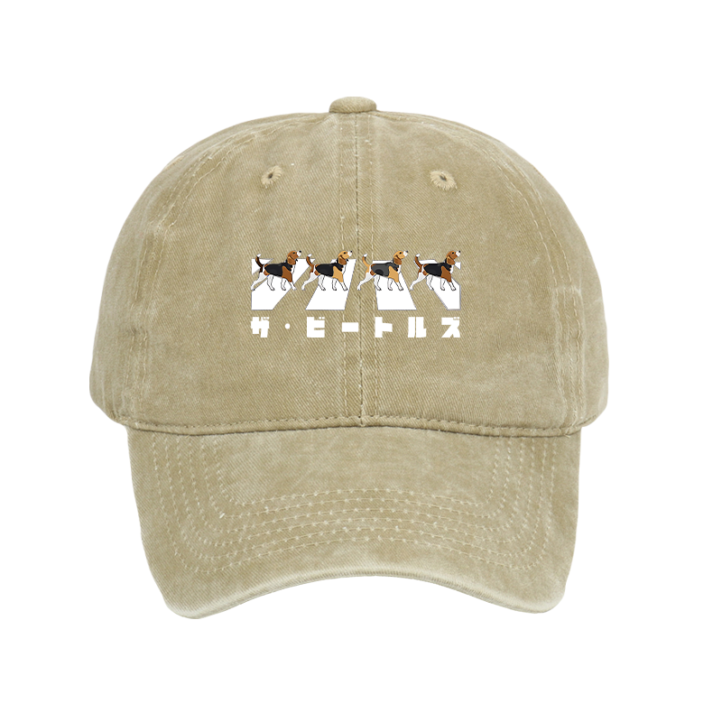 Walking Beagles Washed Cap