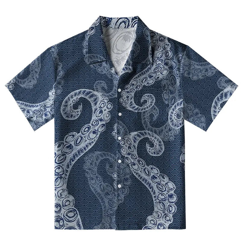 Octopus Tentacles Japanese Aloha Hawaiian Shirt