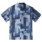 Palms Meets Geometric Art Button-up Shirt