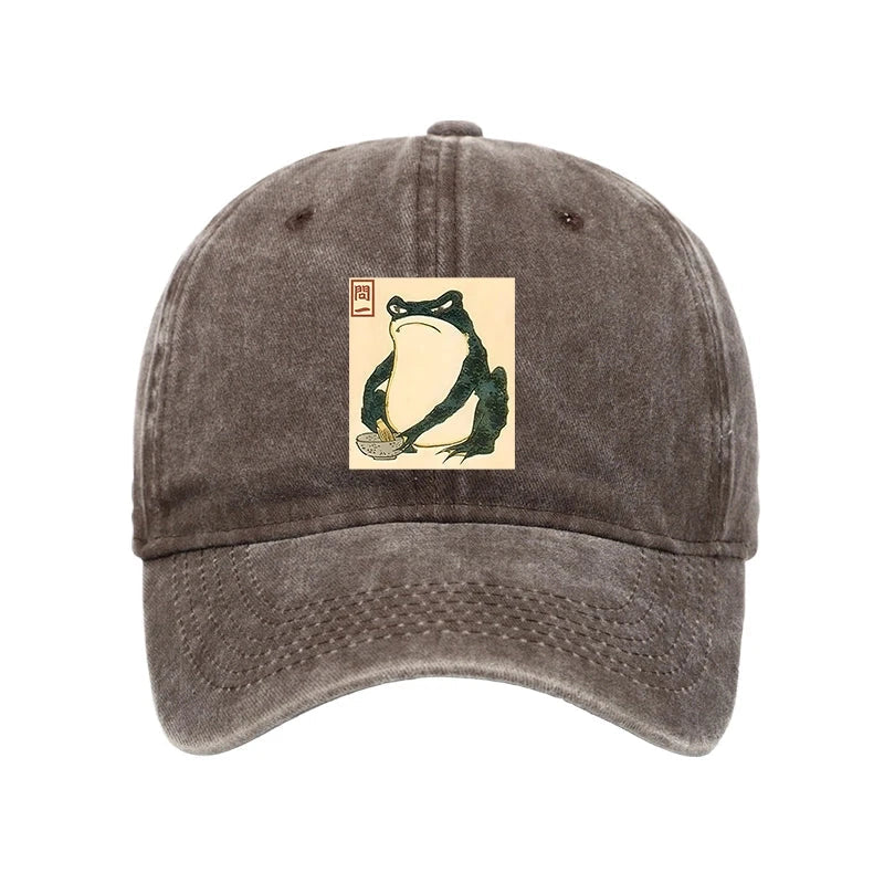 Matsumoto Hoji Japanese Frog Washed Cap