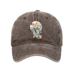 Samurai Shiba Dog Japanese Washed Cap