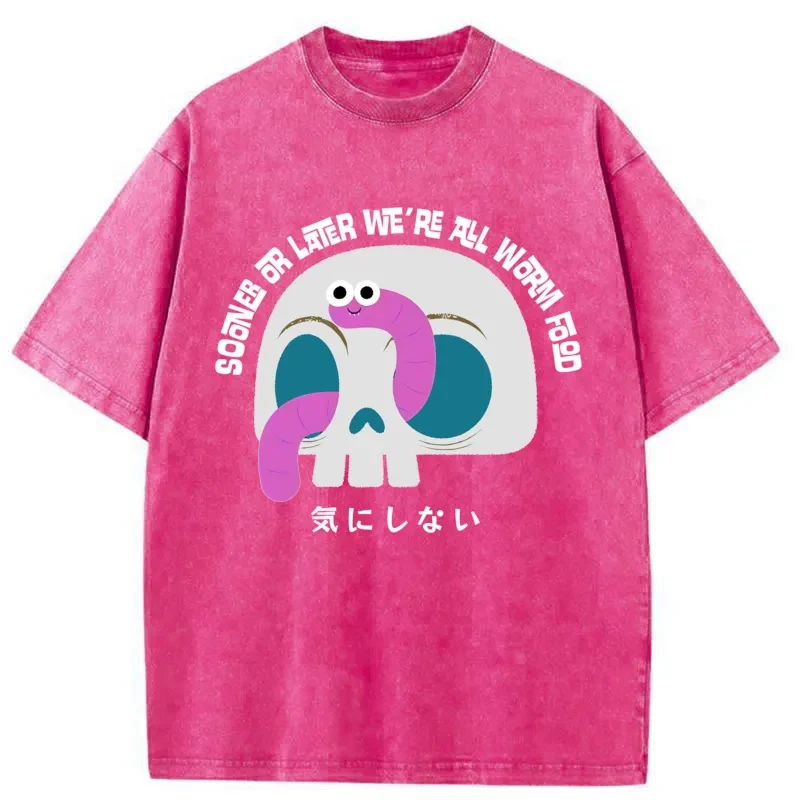 Brain Is Yummy Washed T-Shirt