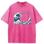 Ukiyoe Waves Japan Washed T-Shirt