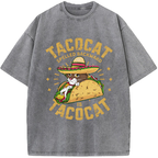Taco Cat Palindrome Vintage Washed T-Shirt