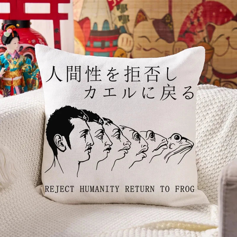 Return To Frog Cushion Pillow
