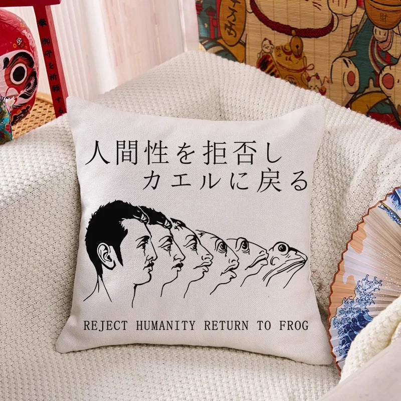 Return To Frog Cushion Pillow