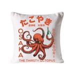 Octopus Drinks Soju Cushion Pillow