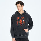 Octopus Drinks Soju Washed Hoodie