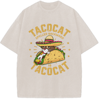 Taco Cat Palindrome Vintage Washed T-Shirt