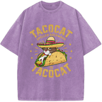 Taco Cat Palindrome Vintage Washed T-Shirt