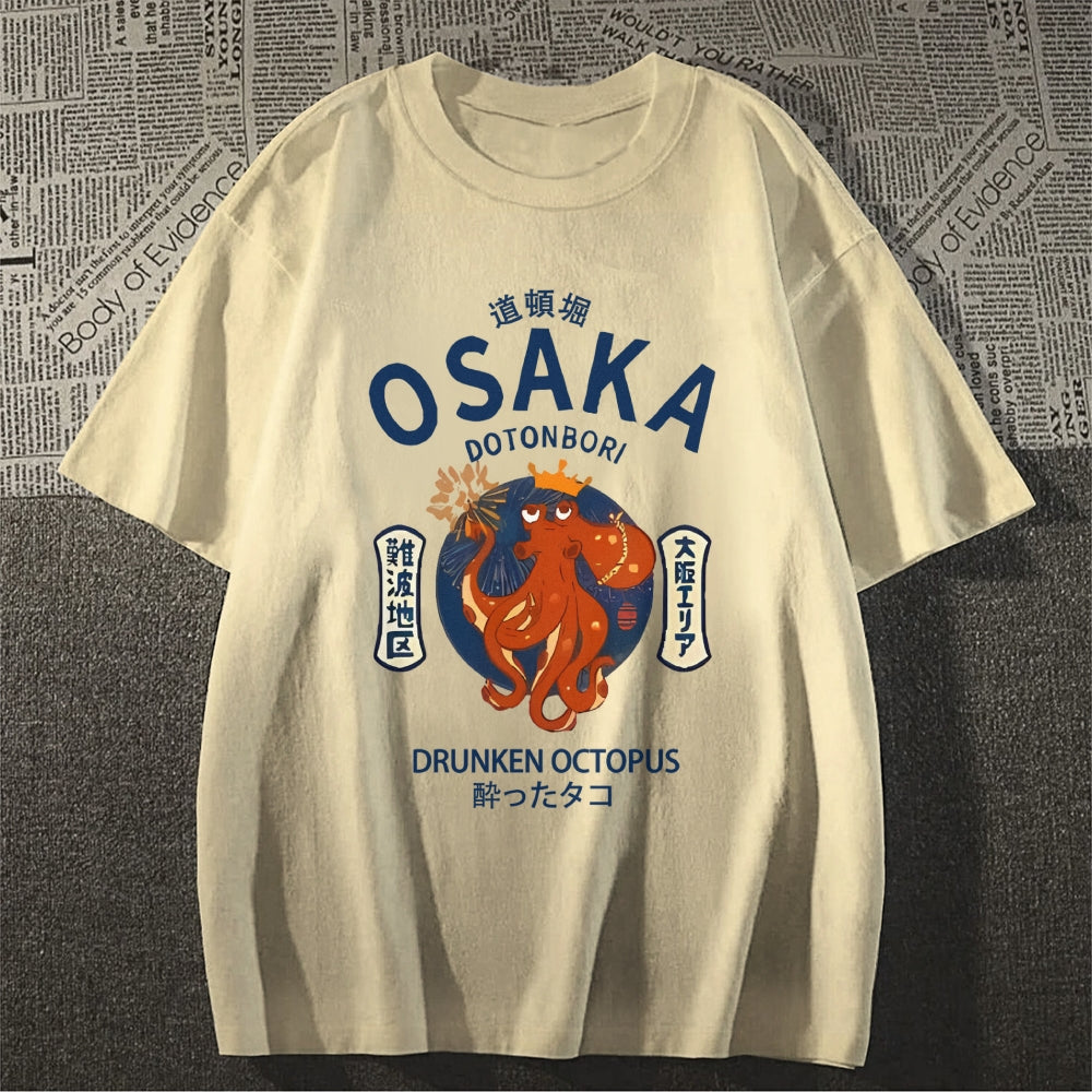 Osaka Drunken Octopus Japanese Style Classic Tee