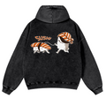 Sushi Vintage Washed Cotton Back Art Hoodie