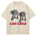 Walking Robot Cat Washed T-Shirt