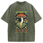 Japanese Art Mushroom Vintage Washed T-Shirt