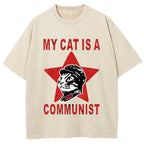 Funny Cat-ism Washed T-Shirt