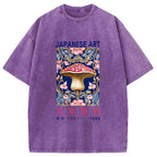 Blue Mushroom Vintage Washed T-Shirt