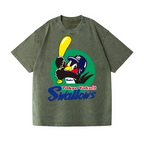 Tokyo Yakult Swallows Baseball Vintage Wash Japanese Design T-Shirt