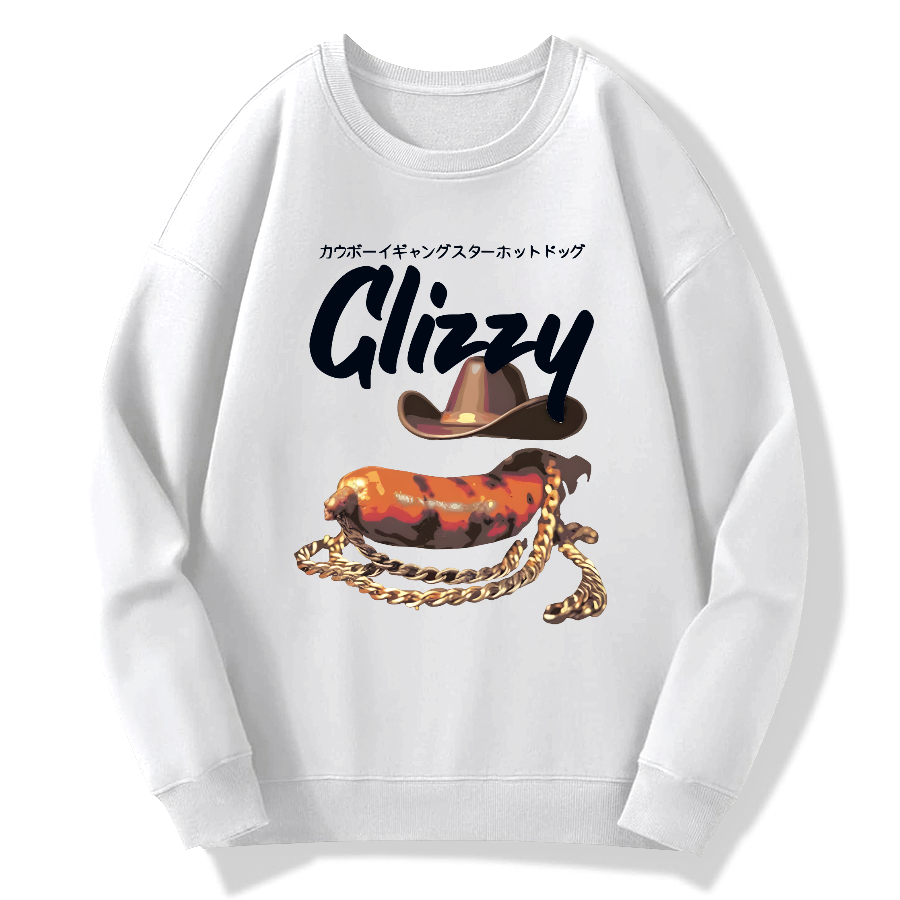 Cowboy Glizzy Cotton Pullover Sweatshirt