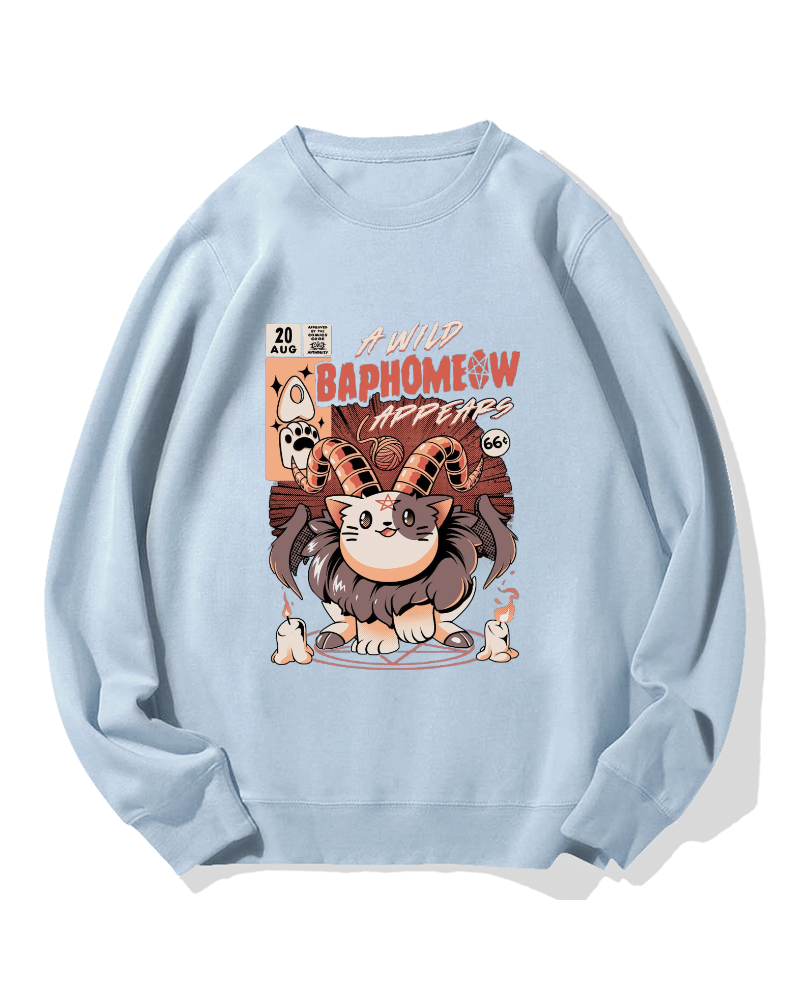 Baphomeow Cotton Sweatshirt