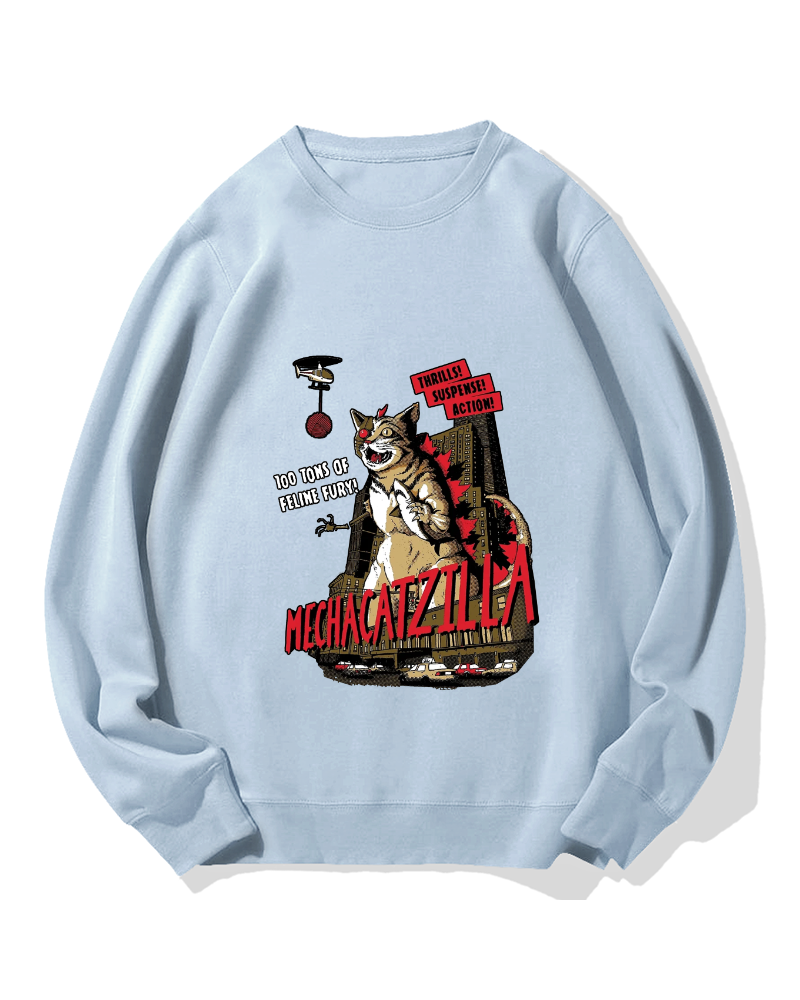 Mechacatzilla Cotton Sweatshirt