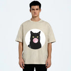 Bubble Cat Washed T-Shirt