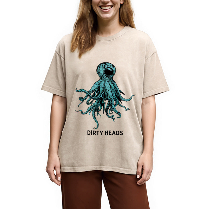Dirty Heads Blue Octopus Washed T-Shirt