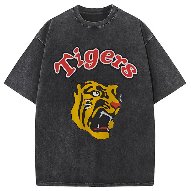 Vintage Hashin Tigers Japanese Baseball Washed T-Shirt