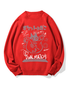 Pocket Cat Cotton Sweatshirt