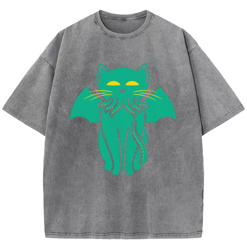 Cathulhu Washed T-Shirt