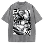 Cat vs Zucchini Vintage Washed T-shirt