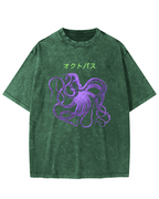 Japanese Octopus Vintage Washed T-shirt