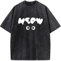 Unisex Just Meow Vintage Washed T-Shirt
