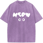 Unisex Just Meow Vintage Washed T-Shirt