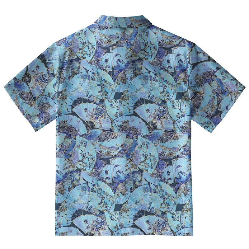 Traditional Japanese Fans Button-up Shirt