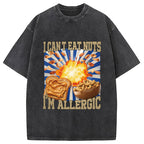 Allergy Nut Intolerance Washed T-Shirt