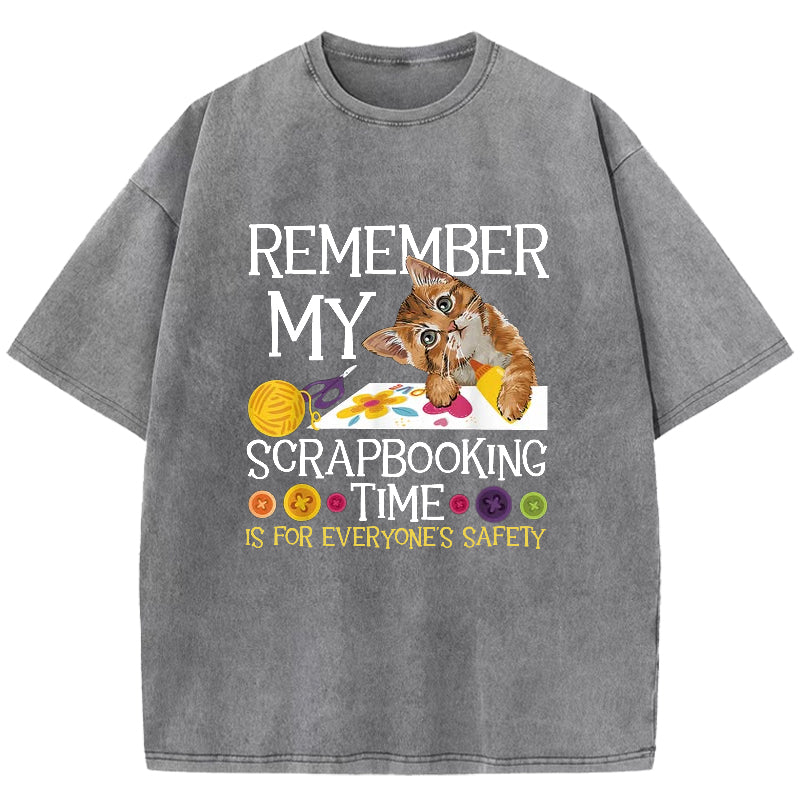 Remember My Scrapbooking Washed T-Shirt
