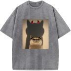 Unisex Sweet Face Evil Intentions Vintage Washed T-Shirt