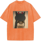 Unisex Sweet Face Evil Intentions Vintage Washed T-Shirt