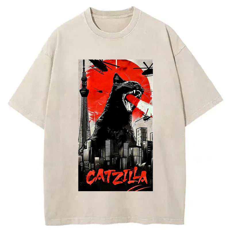 CATZILLA Washed T-Shirt