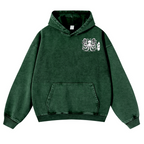 Octopus Vintage Washed Cotton Back Art Hoodie