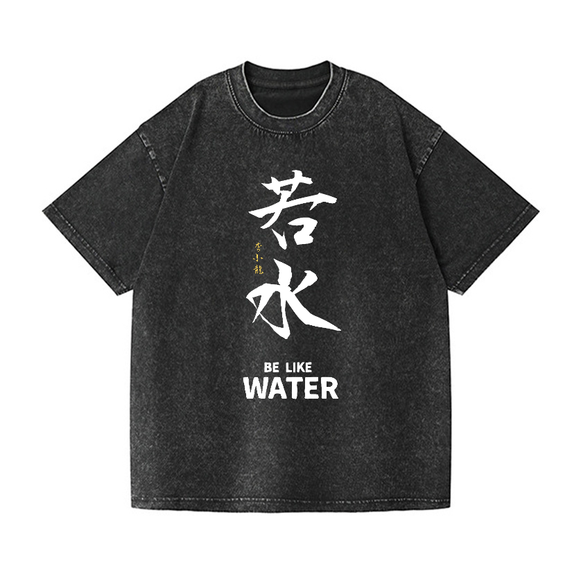 Bruce Lee Water Vintage Wash Japanese Design T-Shirt