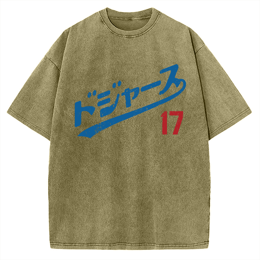 LA Baseball 17 Vintage Washed T-shirt