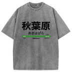 Akihabara Station Washed T-Shirt
