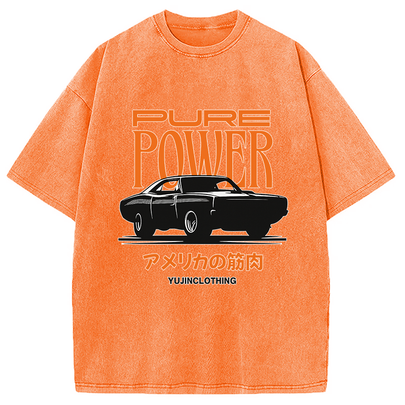 Pure Power Car Washed T-Shirt