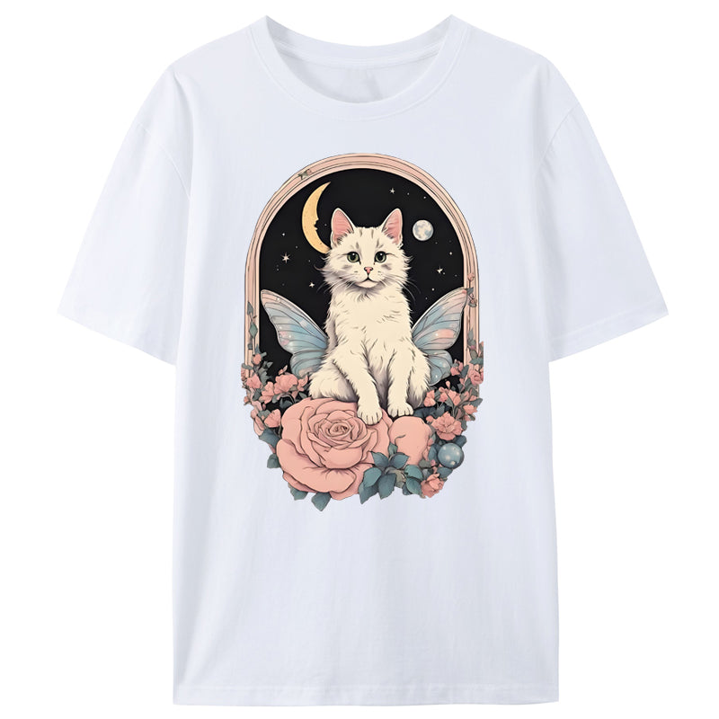 Cat & Rose Classic T-Shirt