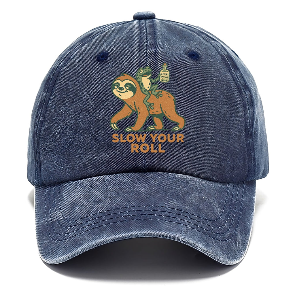 Sloth Frog Washed Cap